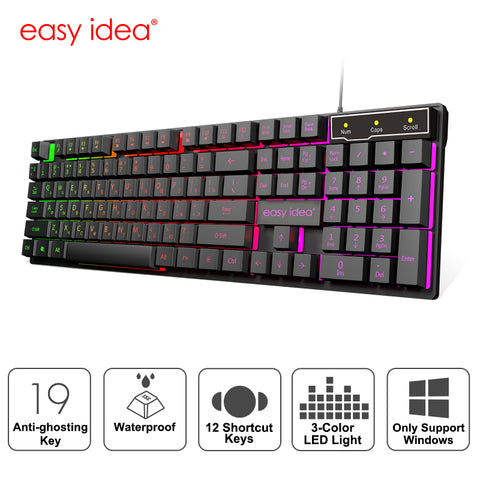 Gaming Keyboard Wired Imitation Mechanicals