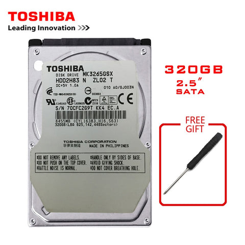 TOSHIBA  Brand 320GB 2.5" SATA2 Laptop Notebook