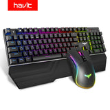 HAVIT Mechanical Keyboard 104 Keys Blue Switch Gaming Keyboard