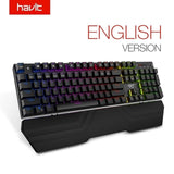 HAVIT Mechanical Keyboard 104 Keys Blue Switch Gaming Keyboard