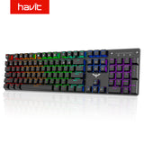 HAVIT Mechanical Keyboard 104 Keys Blue Switch Gaming Keyboard