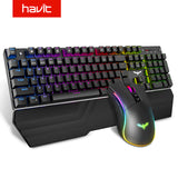HAVIT Mechanical Keyboard 104 Keys Blue Switch Gaming Keyboard