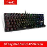 HAVIT Mechanical Keyboard 87/104 keys Blue or Red Switch
