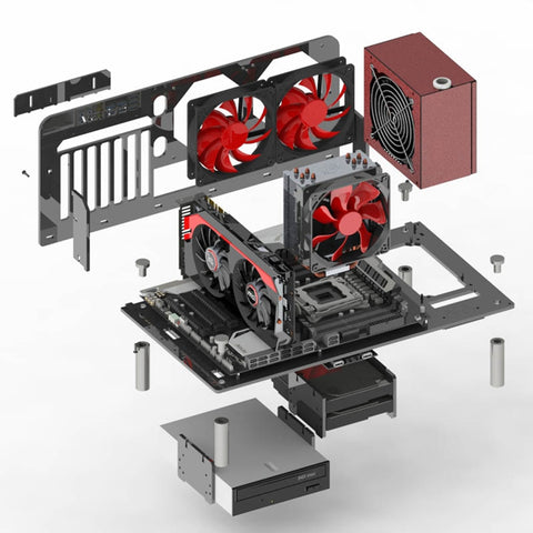 Customized DIY Acrylic Computer Gaming Case
