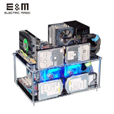 Acrylic PC Open Case Test Bench ATX ITX MATX