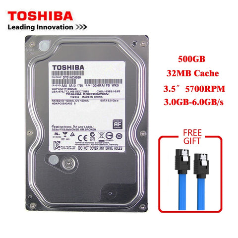 Toshiba brand 500GB desktop computer 3.5" internal
