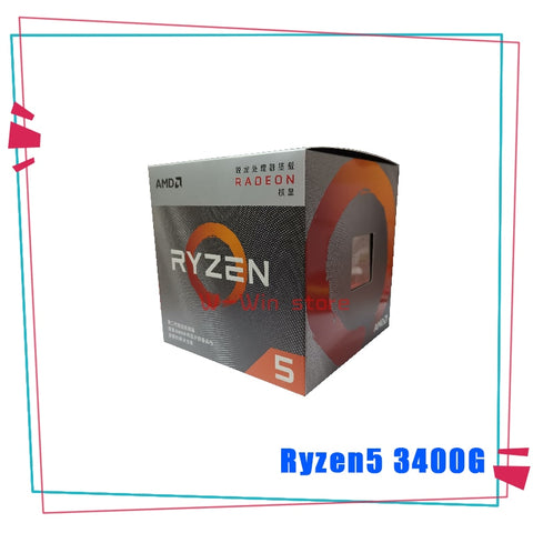 NEW AMD Ryzen 5 3400G R5 3400G 3.7 GHz